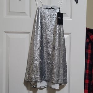 David Lerner sequins halter